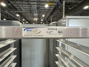 lot 132 image: Winholt Aluminum Pan Cart
