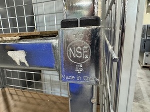 lot 134 image: AMCO Four Shelf Rolling Cage