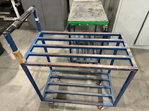 lot 143 image: Pair of Metal Utility Carts