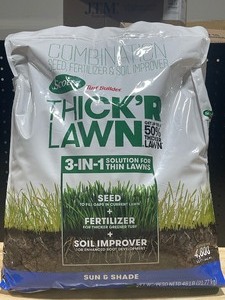 Scotts ThickR Lawn 3 in 1 Seed, Fertilizer and Soil Improver