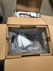 Glacier Bay Tight Radius 27 in. Undermount Single Bowl 18 Gauge Stainless Steel Kitchen Sink with Pull-Down Faucet    Customer Returns See Pictures