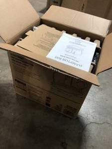 Hampton Bay 160 CFM Ceiling Mount Room Side Installation Bathroom Exhaust Fan with LED Lighting and Night Light  Customer Returns See Pictures
