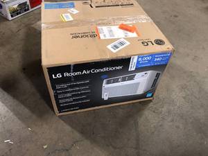 LG 8,000 BTU 115V Window Air Conditioner Cools 350 sq. ft. with Wi-Fi, Remote and in White  Customer Returns See Pictures