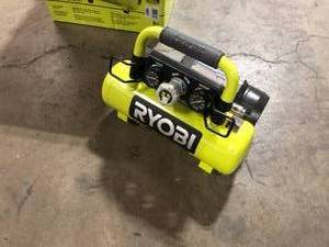 RYOBI ONE 1 Gal. 120 PSI Portable 18V Horizontal Air Compressor ( 0.5 CFM at 90 PSI ) Customer Returns See Pictures