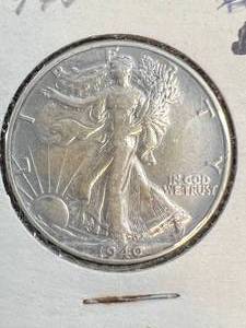 lot 06 image: 1940 US WALKING LIBERTY HALF DOLLAR