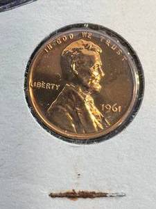 lot 09 image: 1961 US PROOF CENT