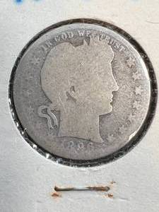 lot 20 image: 1896-O US BARBER QUARTER