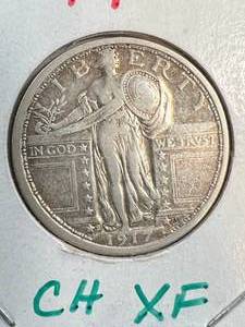 lot 28 image: 1917-S TY.1 US STANDING LIBERTY QUARTER