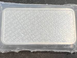 lot 29 image: 10 TROY OZ .999 FINE SILVER BUFFALO BAR SEALED