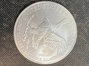 lot 30 image: 2024 AMERICAN SILVER EAGLE 1 TROY OZ .999 FINE SILVER