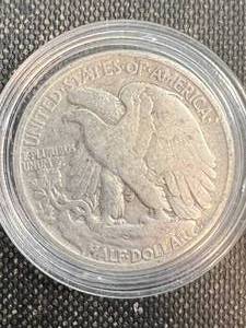 lot 36 image: 1942 US WALKING LIBERTY HALF DOLLAR IN AIRTITE