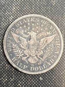 lot 51 image: 1894-O US BARBER HALF DOLLAR