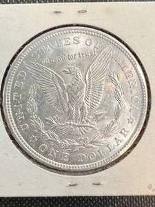 lot 57 image: 1921 US MORGAN SILVER DOLLAR UNC