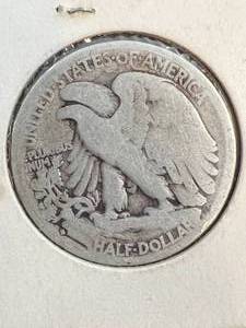 lot 71 image: 1928-S US WALKING LIBERTY HALF DOLLAR