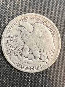 lot 77 image: 1945-S US WALKING LIBERTY HALF DOLLAR