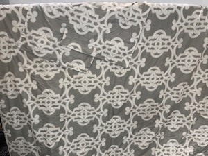 Queen Grey and White Comforter with pillowcases