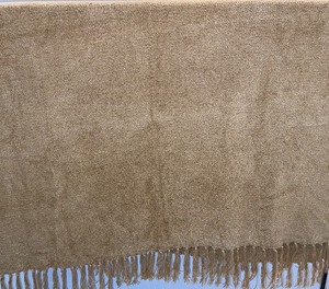 Soft Tassled Brown Throw