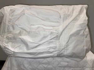 Standard Size Bed Pillows with Pleated Pillowcases