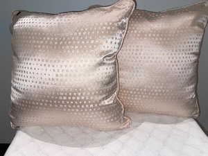 Pink Spotted Accent Pillows