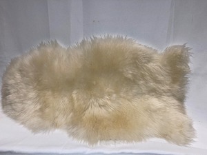Sheepskin throw
