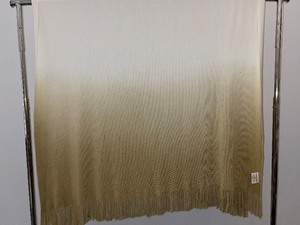 Calvin Klein Beige Ombre Decorative Throw