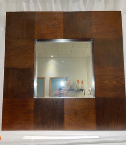 Pier One Hand-crafted Wood-Framed Mirror