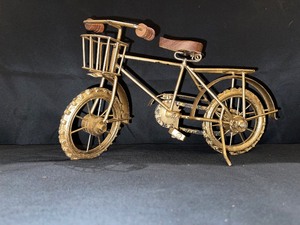 Copper-colored Metal Bicycle
