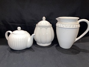 Ceramic Pitcher, Cookie Jar and Teapot