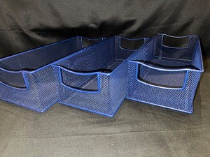 Set of 3 Stackable Mesh Baskets