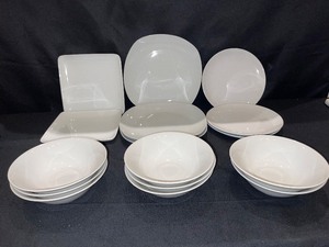 Lot of White Plates and Bowls
