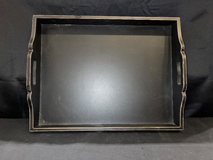 Large Painted Wood Serving Tray