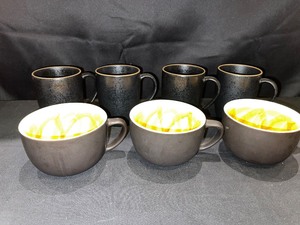 Set of 4 Coffee Cups and 3 Soup Cups