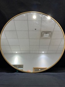 Wall Mirror Round with Gold Color Frame
