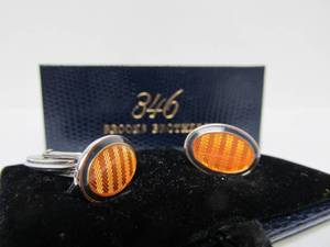 lot 9 image: Excellent Pair of Signed Sterling Silver DUNHILL Cufflinks