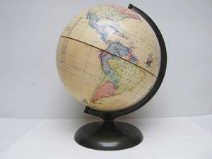 lot 76 image: Mid Century Rand McNally Terrestrial Globe 12