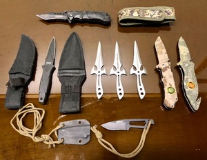 lot 94 image: Great Lot of Tactical, Utility & Throwing Knives