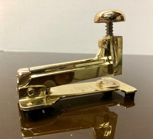 lot 111 image: Quality Brass EL CASCO Stapler Model 15