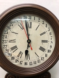 lot 119 image: Vintage HOWARD MILLER Hanging Regulator Wall Clock