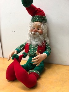 lot 122 image: LARGE Signed Sandy Zimnicky 36 Santa Figure