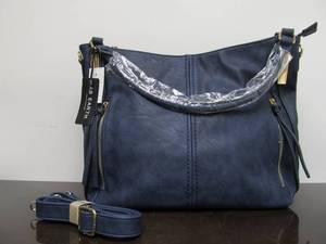lot 165 image: Brand New Large Genuine Leather PurseBag - AB EARTH - Blue