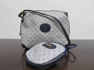 lot 167 image: Genuine Vintage GUCCI Monogram Cross Body Bag & Matching Smaller Handbag