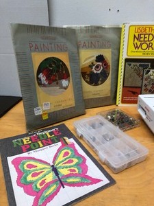 lot 126 image: Like-New BERNINA Embroidery Machine and Many Supplies
