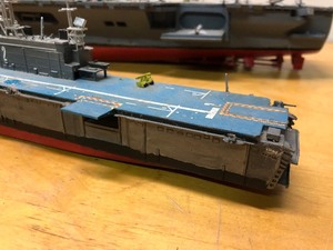lot 135 image: Very Cool Large Vintage Models - Aircraft Carrier Space Shuttle etc