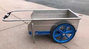 lot 151 image: Quality Large FOLDIT Garden Cart by Tipke Manufacturing