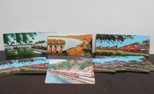 lot 220 image: Large Lot of Vintage 1960s BURLINGTON ROUTE Pocket Schedules