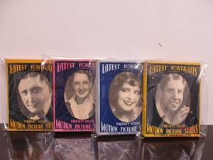 lot 231 image: 4 Packs of Original 1930s era Motion Picture Movie Star Trading Cards