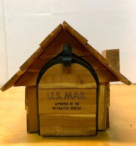 lot 298 image: Very Cool Rustic Birdhouse Mailbox 