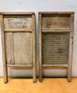 lot 312 image: 2 Antique Primitive Washboards