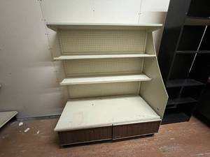 Shelving Unit with Drawers in Base