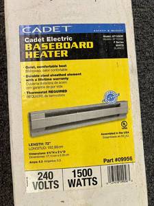 NIB 72 Baseboard Heater